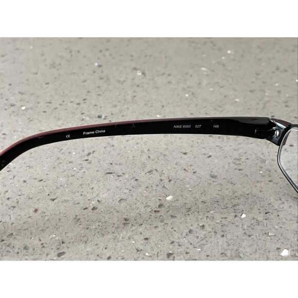 Nike Men's Eyeglasses Frames Only 8060 027 Black/Cherry Rectangular 47[]17 140 - Picture 4 of 8